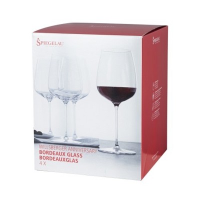 Spiegelau 23-Oz. Lead-Free Crystal Bordeaux Wine Glass Set