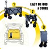 SKRAN Foldable Beach Wagon with Extended Tailgate & Large All-Terrain Wheels, Waterproof 600D Oxford Nylon,Ideal for Beach,Picnics - 4 of 4