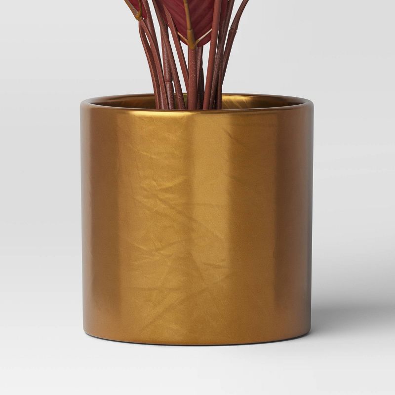 Artificial Evergreen Leaf in Gold Pot - Threshold&#8482;, 5 of 6