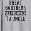 Men's - Instant Message - Great Brothers Get Promoted To Uncle Long Sleeve Graphic T-Shirt - 2 of 4