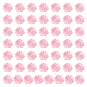 Unique Bargains Iron On Durable DIY Clothing Sequin Bead Flowers Patches 100 Pcs - 1 of 4