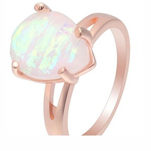 Aviana Simulated Fire Opal Ring Teardrop Womens Engagement Ginger Lyne Collection Size 6 - 1 of 4