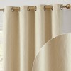 HLC.ME Camden 100% Complete Full Blackout Winter Thermal Insulated Noise Reducing Window Curtain Grommet Panels, Set of 2 - 2 of 4