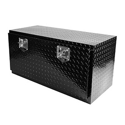 36-Inch Heavy Duty Aluminum Tread Tool Box, Trailer Underbody Storage Toolbox with T-Handle Latch Key, Sealing Waterproof RV Storage Organizer Tools