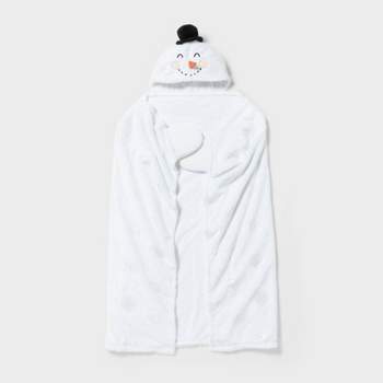 Snowman Holiday Kids' Hooded Blanket - Pillowfort™