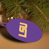 Louisiana State University Primary Logo Aluminum Holiday Christmas Tree Ornament  3.0" (7.6 cm) x 3.37" (8.6 cm) - 4 of 4