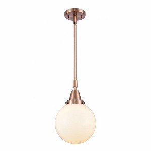 Beacon - 1 Light Stem Hung Mini Pendant In Industrial Style-12.63 Inches Tall and 8 Inches Wide - 1 of 1