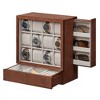 SONGMICS 12-Slot Wooden Watch Box, Watch Display CaseWatch Display Cabinet with Solid Wood Veneer, Velvet Lining, Vertical Storage - 2 of 4
