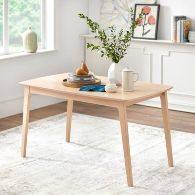 Cadiz Light Brown Mid-Century Modern Wood Dining Table