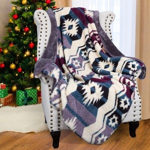 Catalonia Super Soft Fuzzy Fleece Throw Blanket, Cozy Fluffy Fleece Blanket for Couch Bed Home Decor, Gift for Woman Man Kid, 50x60 Inches - 1 of 4