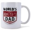 Elanze Designs Not Old Classic World's Best Dad White 11 Ounce Stoneware Coffee Mug - 2 of 2