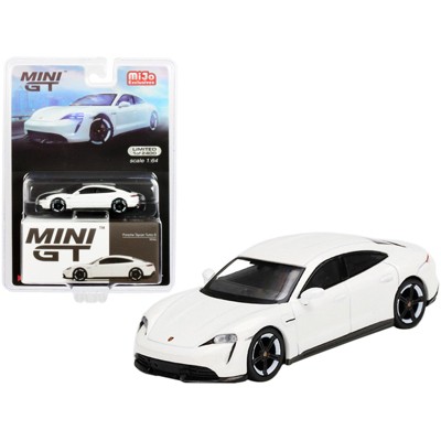 Porsche Taycan Turbo S White Limited Edition to 2400 pieces Worldwide 1/64 Diecast Model Car by True Scale Miniatures