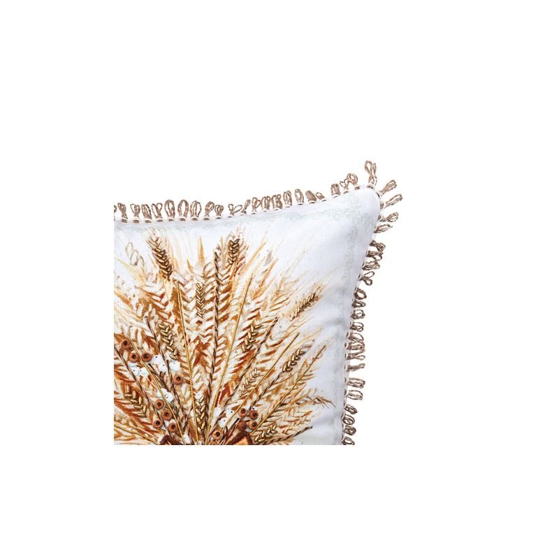 C&F Home 18" x 18" Thankful Wheat Printed and Embroidered Throw Pillow, 2 of 7