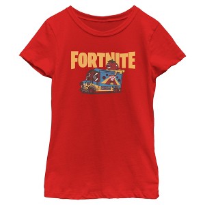 Girls Fortnite Uncle Pete's Pizza Pit T Shirt - 1 of 4