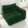 AZL1 Life Concept Sofas Comfy Accent Bean Bag Couch, Lounge Chair with Right Arm, Suitable for Living room Bedroom, Olive Green, 41.45"*36.22"*37.87" - 2 of 4