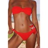 Moda Minx 'Red' Scrunch Bandeau Bikini Top - 2 of 4