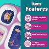Dinner Plates for Girls: Toddler Plates, Baby Essentials, Kids Plates and Bowls Sets, Non-Toxic Plate for Toddlers, Divided Plates, Dinosaur Utensils - 3 of 4
