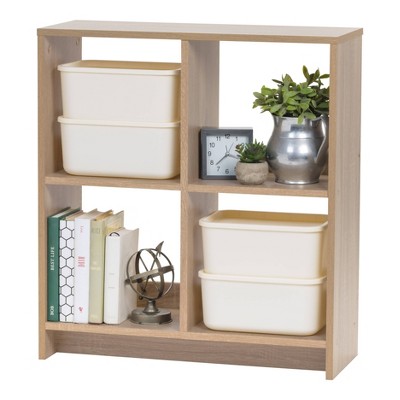 Ash Brown Adjustable 4-Cube Heavy Duty Organizer Shelf