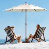 Aoodor 10 ft Patio Umbrella, Outdoor Table Umbrella, Market Umbrella with 3 Tier - 2 of 4