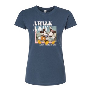 Women's - Disney - A Walk A Day Fitted Graphic T-Shirt - 1 of 3