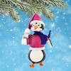 De Carlini Italian Ornaments 6.0 Inch Penguin In Santa Hat & Vest Christmas Tree Ornament , Italian Bird (1PC) - 2 of 4