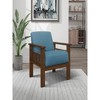 29.5"Blue Fabric Upholstered 1pc Accent Chair - 2 of 4