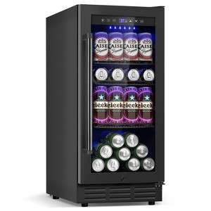 RAPSUAR 14.96 in. Single Zone 130-Cans Beverage Cooler Fridge - 1 of 4