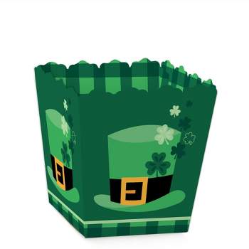 Big Dot of Happiness Shamrock St. Patrick's Day - Party Mini Favor Boxes - Saint Paddy's Day Party Treat Candy Boxes - Set of 12