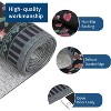 GustoWave Various sizes Modern Floral Machine Washable Indoor Waterproof Area Rug for Bedroom, Living Room, Black - 4 of 4