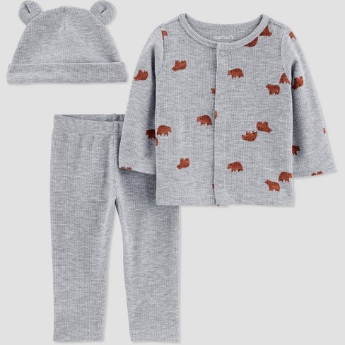 Carter's Just One You® Baby Boys' 3pc Bear Top & Bottom Set