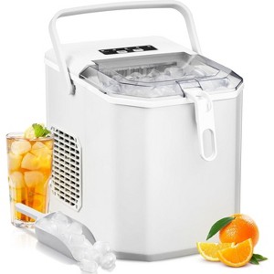 ZAFRO Ice Maker Countertop with Handle, Self-Cleaning Ice Machine, 35Lbs per Day, Chewable&Soft Ice Cubes, with Ice Basket/Ice Scoop - 1 of 4