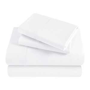 Modal From Beechwood 400 Thread Count Solid Deep Pocket Bed Sheet Set by Blue Nile Mills - 1 of 4