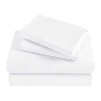 Modal From Beechwood 400 Thread Count Solid Deep Pocket Bed Sheet Set by Blue Nile Mills
