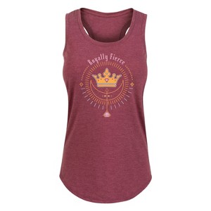 Women's - Disney Princess - Royally Fierce Graphic Racerback Tank - 1 of 4