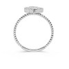 H.J. Namdar 0.18 ct tw Rope Edge Clover Diamond Ring 14K Gold Natural Diamonds - 3 of 4