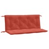 vidaXL Garden Bench Cushions 2 pcs Melange Red 47.2"x19.7"x2.8" Fabric - 2 of 4