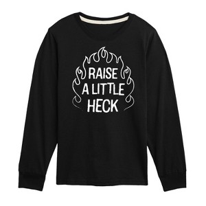 Boys' - Instant Message - Raise A Little Heck Long Sleeve Graphic T-Shirt - 1 of 4