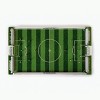 Binho Board Classic Board Game Green Turf Stripes Edition - 2-Player Fast-Paced Finger Flicker Pinball Family Games - Portable Tabletop Sports Set for - 4 of 4