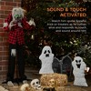Best Choice Products 5ft Standing Werewolf, Howling Hudson Halloween Animatronic w/ Pre-Recorded Phrases, LED Eyes - 3 of 4