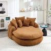 KWPZQEB Big Bean Bag Lounger Chairs Large Beanbag Chair for Adults, Bean Bag Sofa with 5 Pillows & Memory Foam Filled for Living Room - 2 of 4