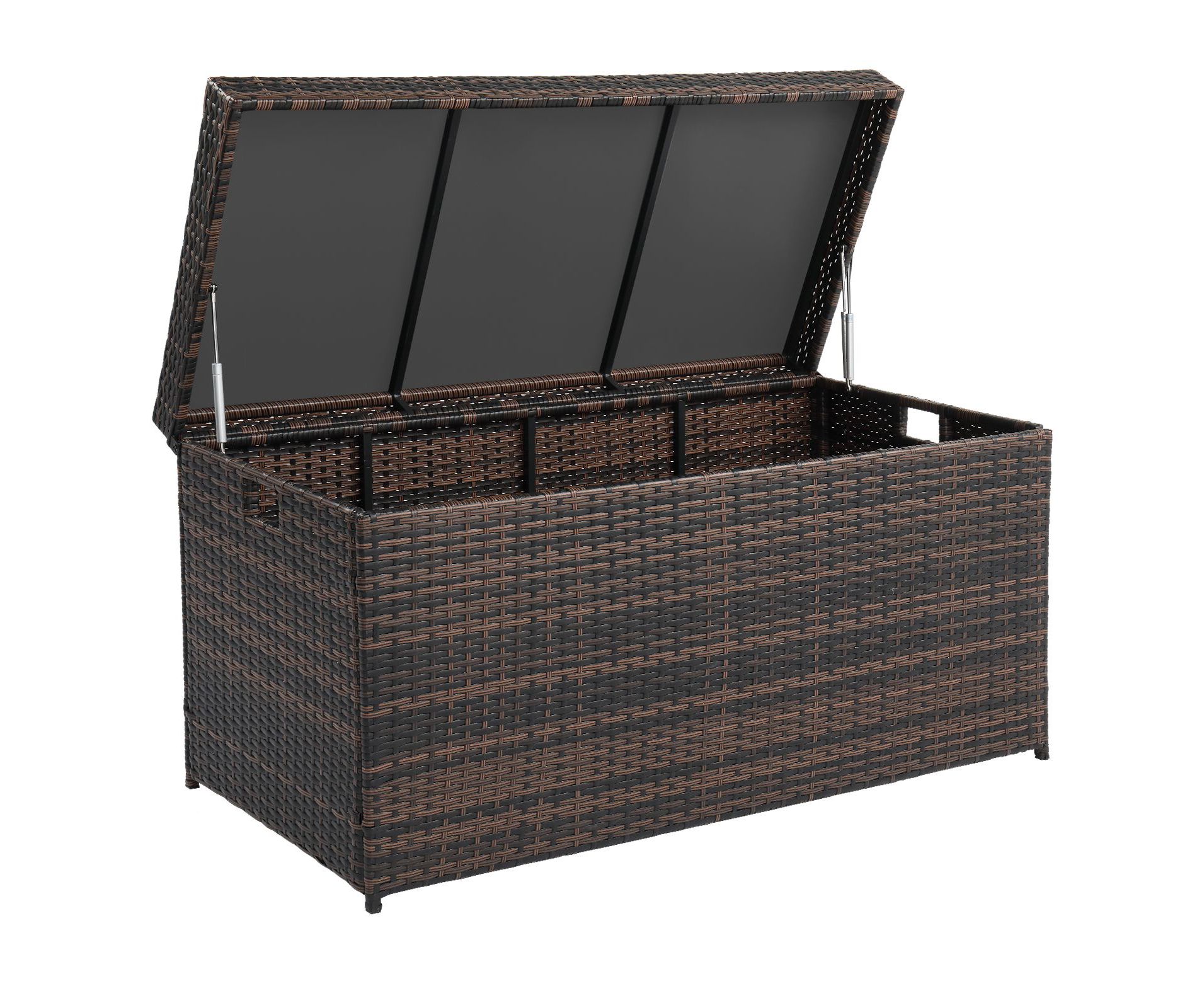 Karl Home 132 Gal PE Rattan Storage Deck Box