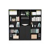 NicBex Modern Bookcase with Open Storage and 2 Doors for Office and Living Rooms Easy Assambly - 2 of 4