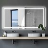 72"×36" LED Bathroom Vanity Mirror with Lights, Anti-Fog Wall Mounted Mirror with Dimmable Touch Switch for Bathroom-The Pop Home - 2 of 4