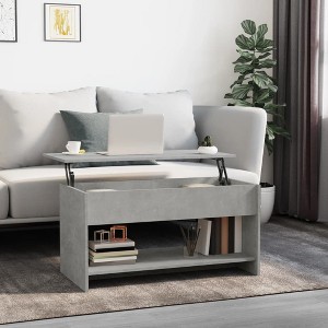 vidaXL Coffee Table Concrete Grey Engineered Wood Medium - 1 of 4