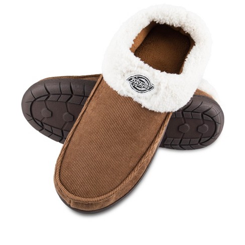 Mens open best sale back slippers