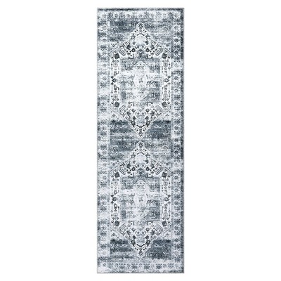 Vintage Rug Soft Oriental Floral Printed Carpet Washable Rug Living Room Bedroom Rug