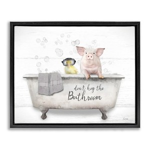 Stupell Industries Don't Hog Bathroom, 31" x 25" - 1 of 4