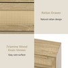 Rattan Dresser for Bedroom, Boho Dressers with Spacious Storage, Modern Natural Dresser - 3 of 4