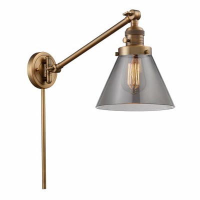 Cone - 1 Light Swing Arm Wall Sconce In Industrial Style-25 Inches Tall and 8 Inches Wide
