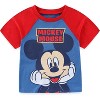 Disney Mickey Mouse Boys Short Sleeve T-Shirt and French Terry Short Set for Toddler and Big Kids - 3 of 4